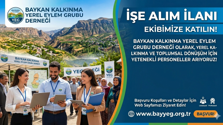 BAYKAN KALKINMA YEREL EYLEM GRUBU DERNEĞİ İŞE ALIM İLANI-2